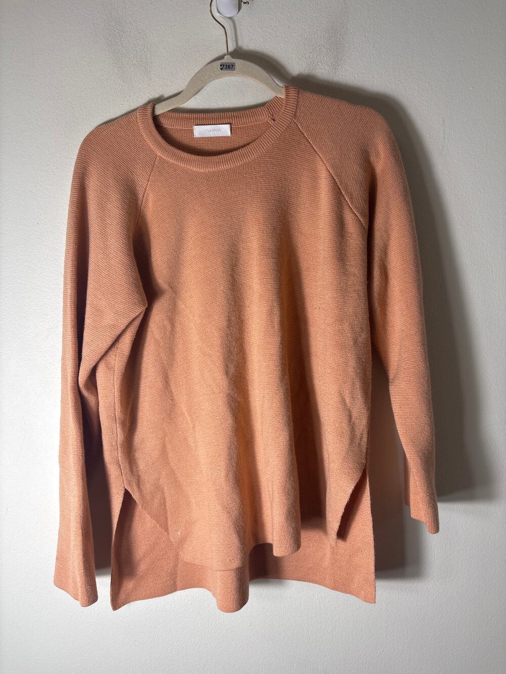 2ndDay Peachy Beige Long Sleeve Knit Sweater Sz L